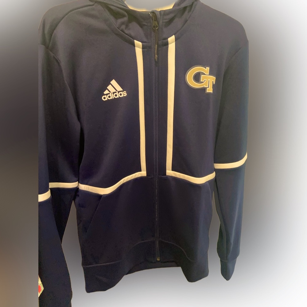 Adidas Georgia Tech zip up hoodie NWOT
